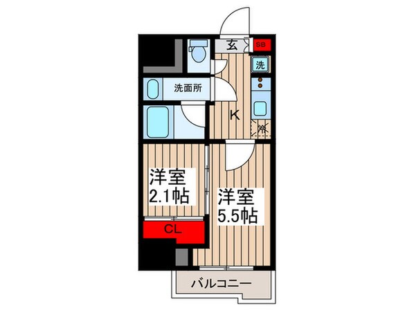 SYFORME亀戸の物件間取画像